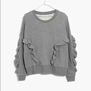 Madewell Ruffle Sweatshirt